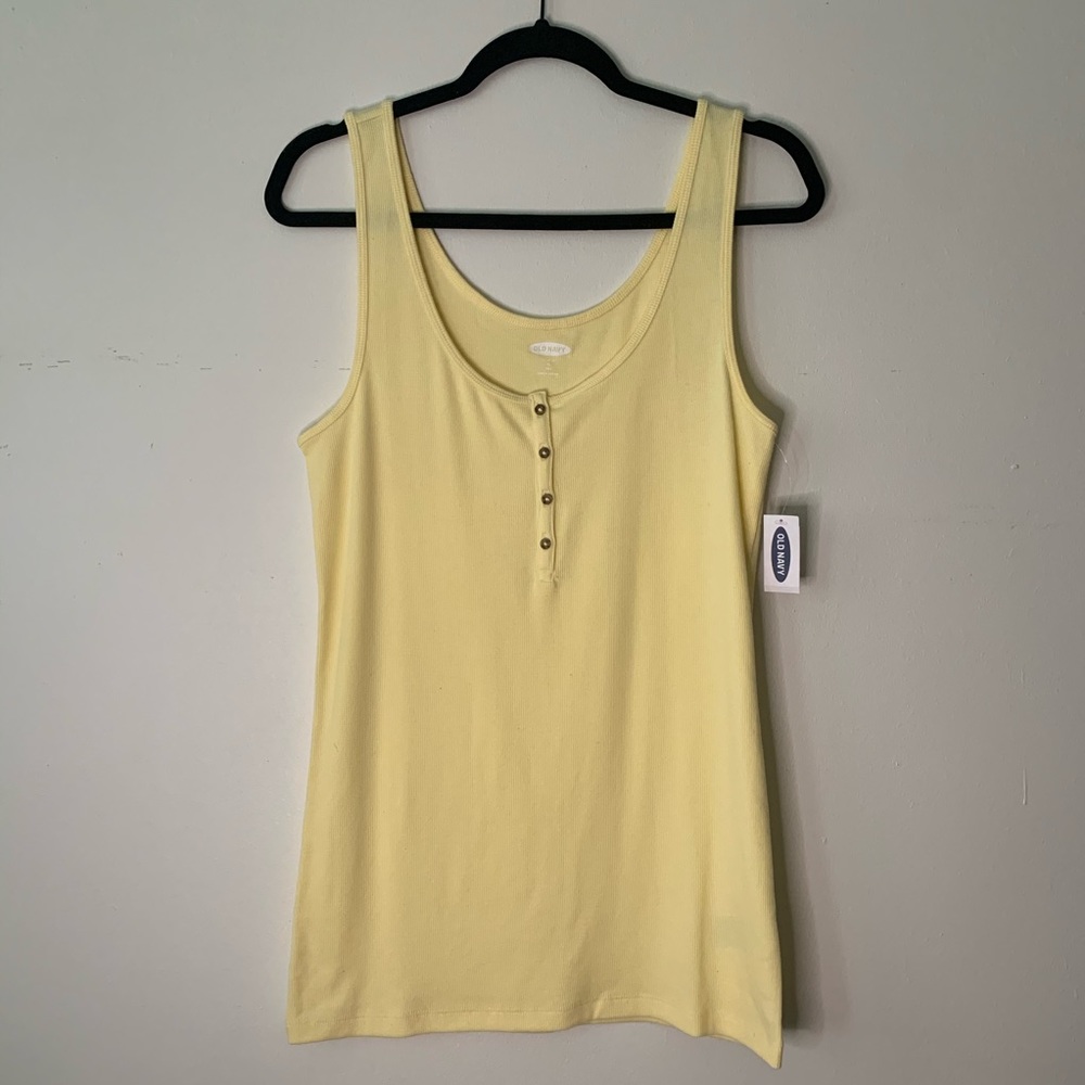 Yellow old navy tank top